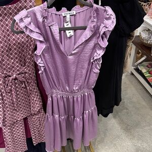 Steve Madden Lavender Ruffle Dress